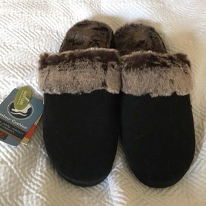 Acorn Chinchilla Scuff Mule Slippers